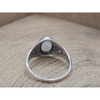 Echt zilveren ring met Maansteen